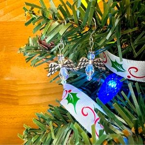 Handmade Crystal Angel Earrings